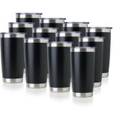 DOMICARE 20oz tumbler with clear lid for on-the-go monitoring of beverages