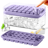 Doonly ice cube tray with lid and bin for easy release and organized freezer storage.