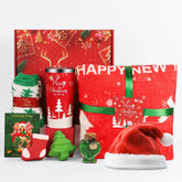DORBOKER Christmas tumbler with Merry Christmas design keeps drinks hot or cold.