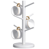 Dorhors Mug Holder Tree with 6 hooks keeps mugs within easy reach on the counter.