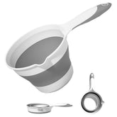 DoroSun collapsible water ladle folded for compact storage in a backpack