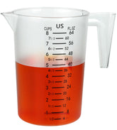 DOTINGHUX 8-cup measuring cup with clear frosted handle for easy grip and accuracy