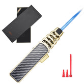 DOUBFIVSY butane torch lighter with metal casing offers reliable ignition and durability.