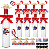 DoubleFill Christmas coquito bottle 16 oz with airtight cap, ideal for holiday servings.