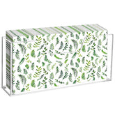 Douildhaiy acrylic napkin holder with vertical clear design on dining table for easy access