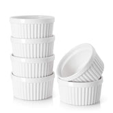 DOWAN 10 oz ramekins for creme brulee, ideal for individual portions.