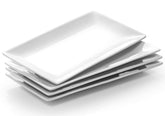 DOWAN 12x6 rectangle plate for stylishly presenting appetizers and desserts.