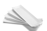 DOWAN 14-inch sushi plates set in long rectangles for elegant party servings.