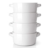 DOWAN 24oz soup bowls with handles for easy grip and heat-safe serving.