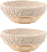 DOYOLLA round bread basket 9-inch for proofing and shaping artisanal loaves