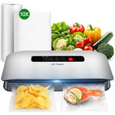 DR.Fresh Food Vacuum Sealer front view shows compact, space-saving kitchen design.
