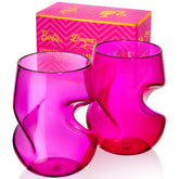 Dragon Glassware Barbie magenta 16oz glass for stylish entertaining