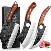 DRAGON RIOT professional butcher knife set for versatile meat processing.