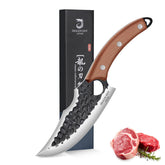 Dragon Riot Viking Knife blade close-up showing a sharp edge for precise slicing