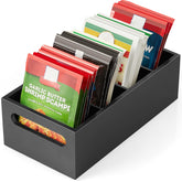 DRASTAR pantry organizer with removable dividers for flexible spacing