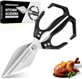 Dream Reach big head kitchen shears cutting poultry with ease and precision