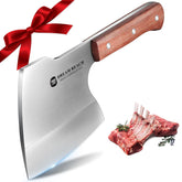 Dream Reach meat cleaver blade close up for heavy bone cutting