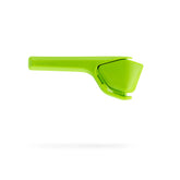 Dreamfarm Original Lime Fluicer folded flat for space-saving storage.