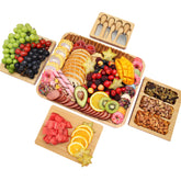 drmvalg Charcuterie board double platters offer generous space for entertaining