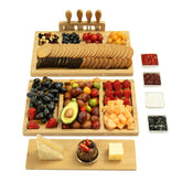 drmvalg charcuterie board on bamboo base for elegant entertaining