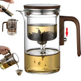 DRNKNSTX Enchanted Tea Pot - front view shows clear glass and sleek design for brewing
