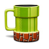 Drtupe Super Mario Warp Pipe Mug front view; enjoy daily coffee.