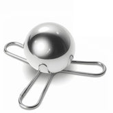 DrvixRex stainless steel cooling ball with trident design cooling coffee without dilution