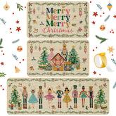 Drydiet Christmas nutcracker mat design 1 with non slip safety