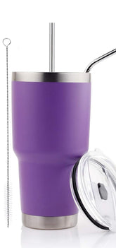 DS 30oz purple tumbler front view highlighting the smooth finish