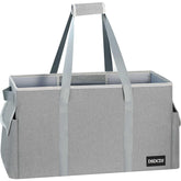 DSDCDJ standing extra-large tote with hard bottom provides stable support for groceries and bulky items.