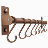 Dseap antique copper 8-hook wall rack keeps kitchen tools organized