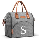 DTBG Initial Lunch Bag with wide-open design for quick, mess-free access.