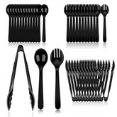Dualshine 36pcs disposable utensils set shown for bulk party serving.
