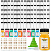 Dualshine 4oz juice shot bottle, clear, ideal for on-the-go beverages.