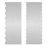 Dualshine jagged edge cake scraper for bold side patterns and even sides