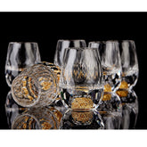 DUJUST Diamond Shot Glasses with diamond facets for elegant tasting and sparkling presentation.