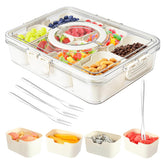 Dunruz Snackle Box with eight compartments keeps snacks organized during travel