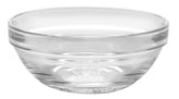 Duralex Lys 3-1-2-inch stackable clear bowls for everyday meals and snacks