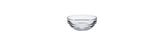 Duralex Lys stackable glass bowls set of 4 in clear finish, durable and space-saving.