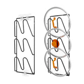 Durmmur pot lid organizer rack 6-tier keeps lids neatly arranged for easy access.