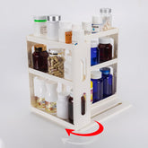 Dutiplus Medicine Organizer with rotate pullout for easy access to vitamins.