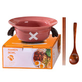 DVJEPJ straw hat ramen bowl for ramen and udon dishes