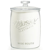 Dwbligt 1 gallon glass cookie jar with airtight lid for fresh storage.