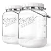 Dwbligt 2-pack 1.5 gallon jar with airtight lid keeps dry goods fresh.