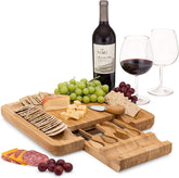 Dynamic Gear charcuterie board bamboo showcases natural finish for stylish entertaining.