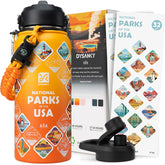 DYSANKY bottle with 63 park stickers for outdoor memories