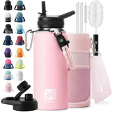 DYSANKY insulated bottle with straw for convenient on-the-go hydration.