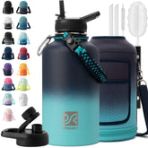 DYSANKY insulated bottle 64oz keeps drinks cool on hikes