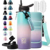 DYSANKY insulated bottle with straw for easy sipping during workouts.