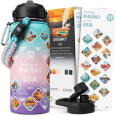 DYSANKY National Parks bottle with 63 stickers for outdoor memories